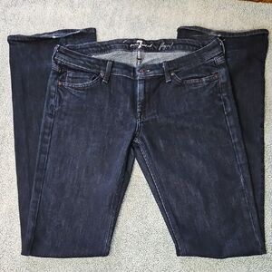 7 For All Mankind Blue Straight Leg Jeans